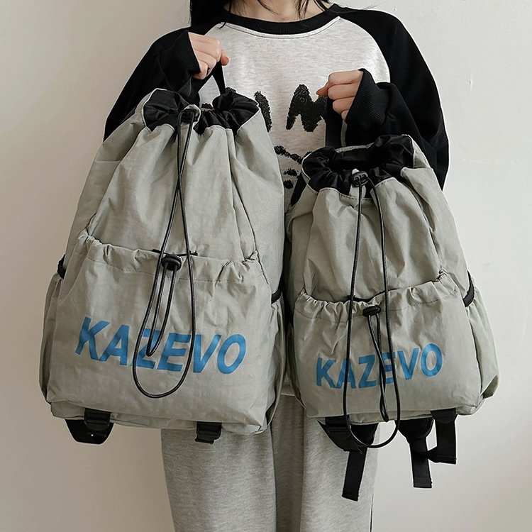 Outdoor sports lightweight drawstring backpack for men and women, drawstring bag, mountaineering bag, college student class bag, tutoring bag for women