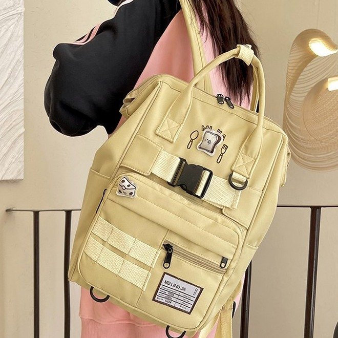 Japanese college student schoolbag large capacity junior high school backpack versatile ins high-looking girl backpack new style