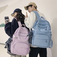Korean style ins girl campus casual versatile backpack junior high school student high school student schoolbag female large capacity backpack