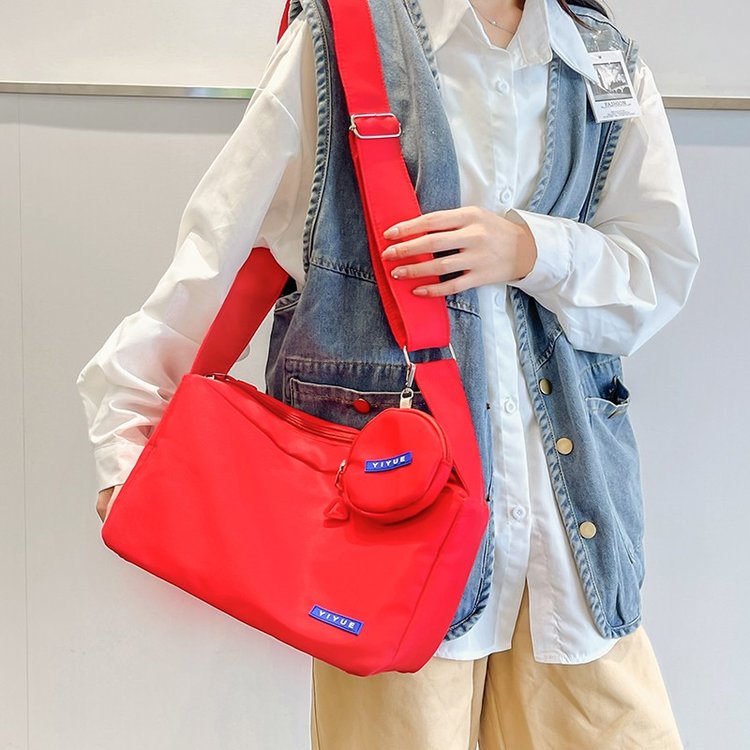 Japanese ins high-end niche retro bag simple and versatile large-capacity crossbody bag for women casual shoulder bag trend