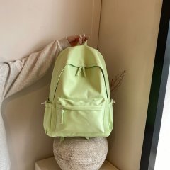 Korean version of ins simple soft girl school bag campus backpack Japanese Harajuku chic vintage style solid color backpack