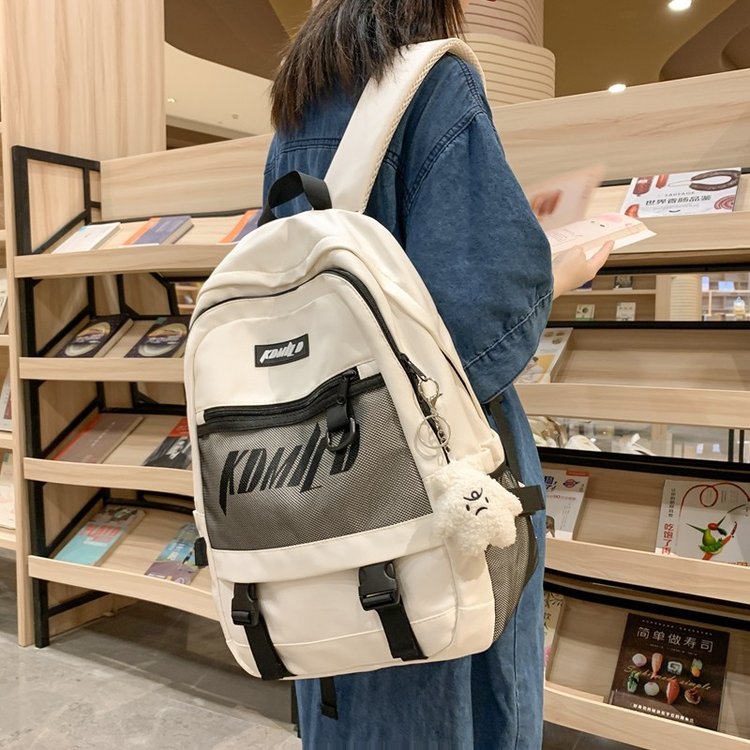 Japanese cool retro workwear backpack Korean version Ruiying ulzzang high school male college student school bag female backpack