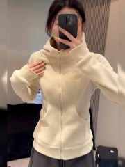 Jacket women's spring and autumn 2024 new autumn thin sweatshirt slim hooded cardigan tight top coat