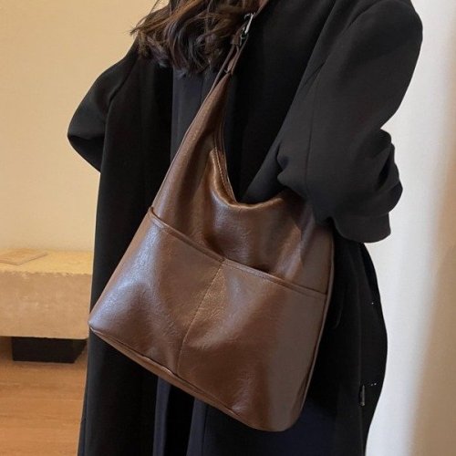 Bucket bag for women 2024 new trendy autumn and winter high-end versatile this year's popular women's retro shoulder crossbody bag