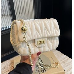 Versatile crossbody bag for women new fashion rhombus chain bag pink shoulder small square bag one piece dropshipping