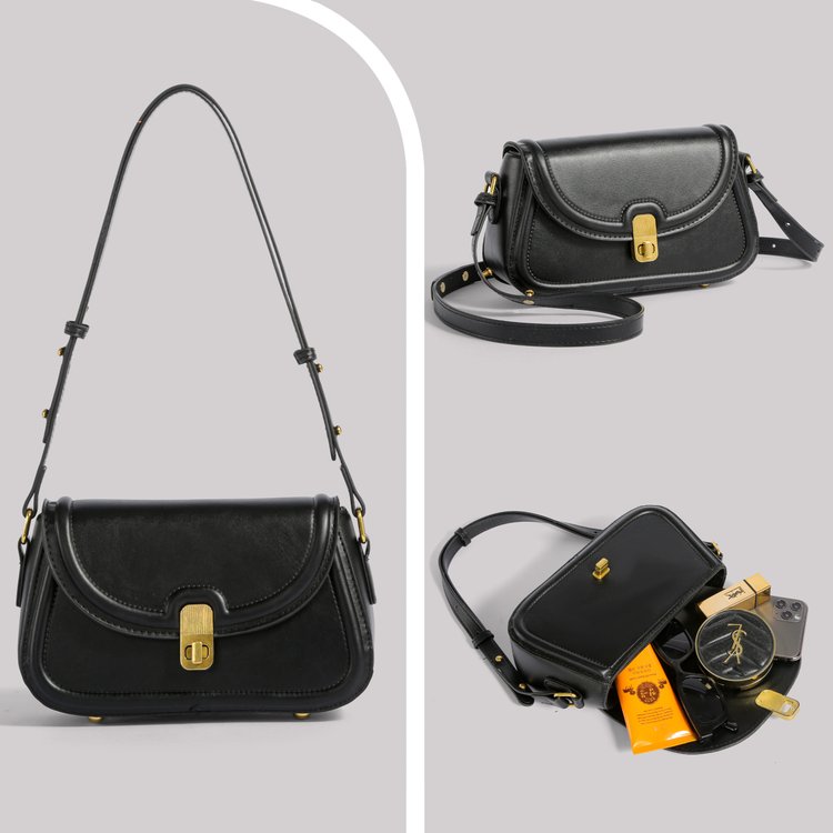 Niche design bag women's new fashion shoulder bag, simple and versatile cross-body small square bag