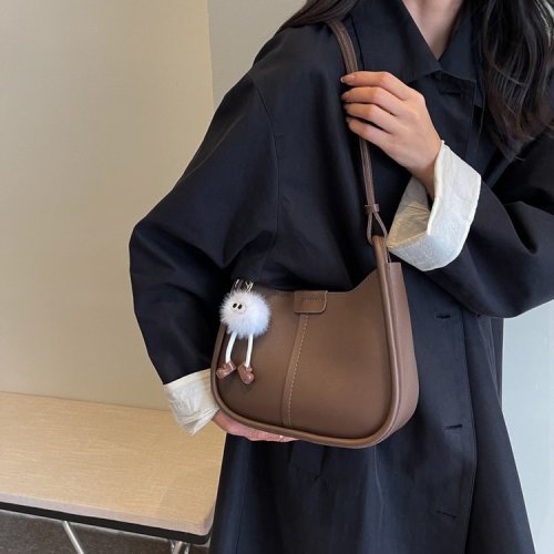 Casual Fashion Shoulder Bag Women's Winter New Trendy Simple Casual Shoulder Underarm Bag Large Capacity Tote Bag