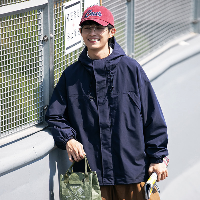 Trendy loose hooded jacket casual outdoor jacket A161-CYJK9116-P78