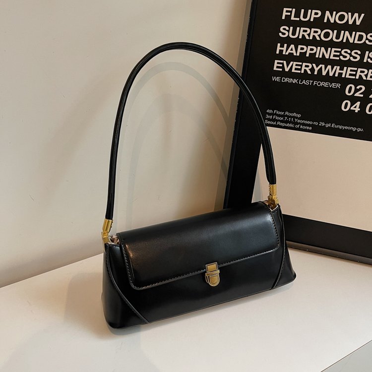 Bags for women are popular this year, retro niche French shoulder bag, commuting trend, versatile high-end armpit baguette bag