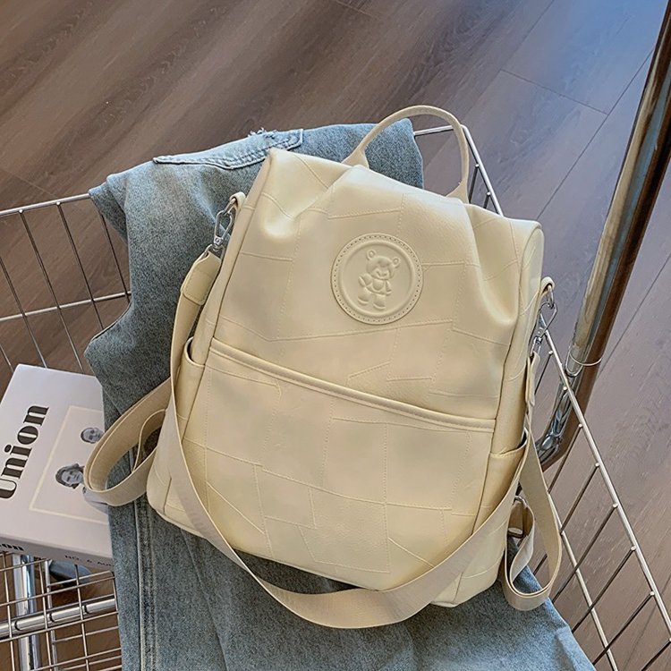 Large-capacity backpack women's Korean version trendy fashion commuter small backpack 2024 summer new niche casual women's bag