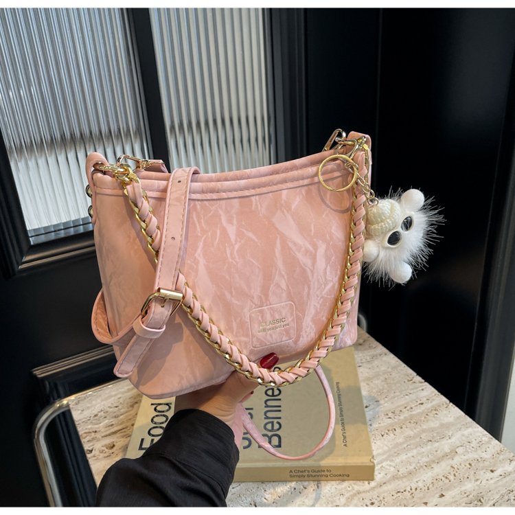 This year's popular bags for women 2024 new summer fashion niche super hot one-shoulder cross-body bucket bag