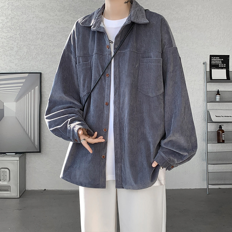 Autumn new high-weight high-quality long-sleeved shirt casual jacket