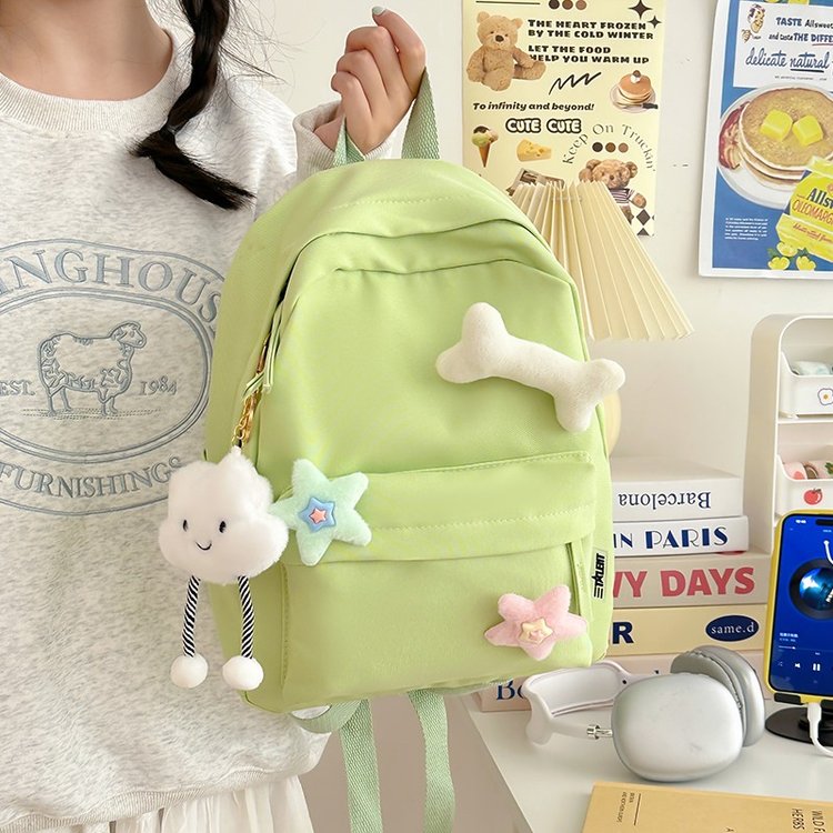 ins cute school bag female new cartoon accessories backpack large capacity fresh girl backpack primary school student school bag
