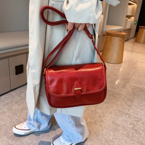 Simple commuter crossbody bag for women 2024 new versatile niche design fashionable women's bag texture ins shoulder bag