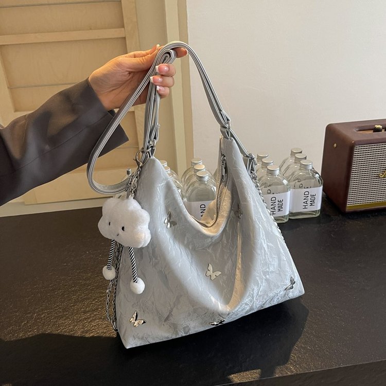 Large-capacity bag for women 2024 new high-end niche design commuter multi-functional double shoulder single shoulder crossbody backpack