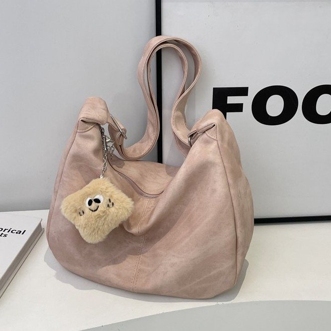 Large-capacity bag for women 2024 new popular texture niche summer versatile one-shoulder messenger bag fashion dumpling bag