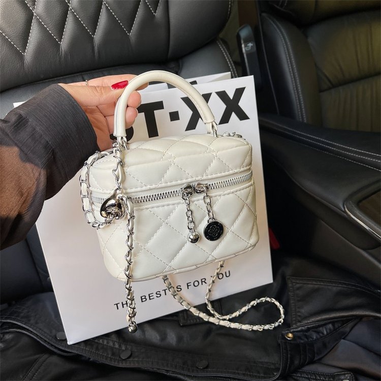 Fashionable mini chain bag for women, new versatile and high-end one-shoulder rhombus style crossbody bag