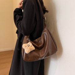 Versatile ins crossbody bag for women new trendy autumn and winter retro tote bag college style casual large capacity bag