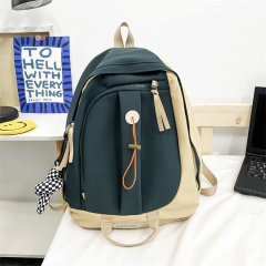New nylon backpack junior high school and high school student bag Korean style trendy travel storage backpack