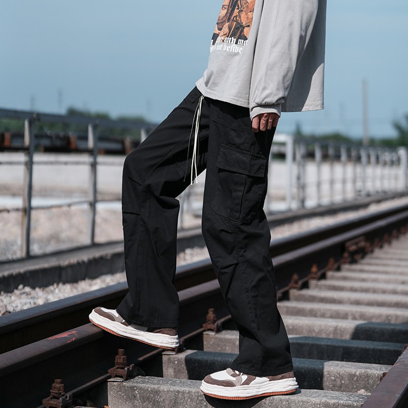 Two-tone cargo casual pants!  100% pure cotton!  Deep inventory welcome