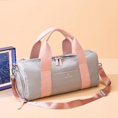 Small sports fitness bag, female yoga bag, dry and wet separation, large capacity training bag, travel lightweight portable luggage bag