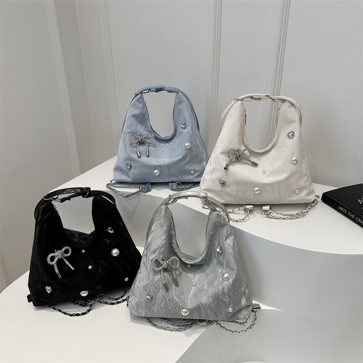 Large-capacity bag for women 2024 new aesthetic niche design commuting casual fashion double shoulder single shoulder crossbody backpack