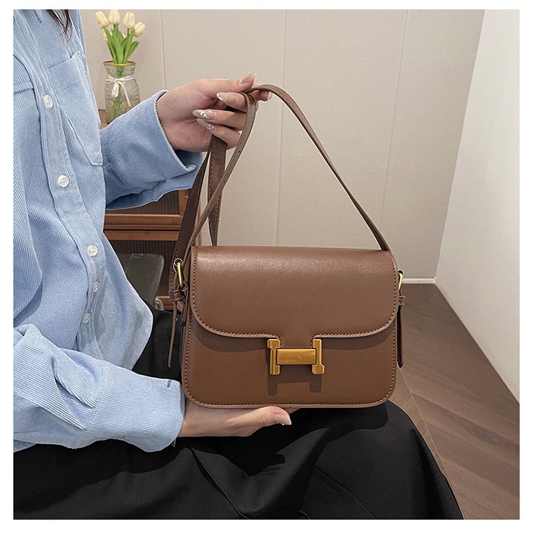 Cross-border fashion high-end texture shoulder bag for women 2024 autumn and winter new style retro casual small square bag crossbody bag