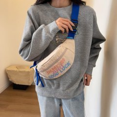 New chest bag for men, Japanese style Harajuku workwear style sports crossbody bag, Korean all-match student riding shoulder bag trendy