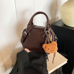 Cross-border simple portable women's small bag 2024 new trendy autumn retro small square bag versatile single shoulder crossbody bag