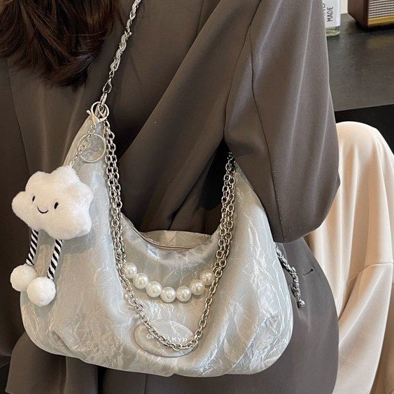 Fashion large-capacity tote bag for women 2024 new casual popular crossbody bag niche commuter shoulder bag