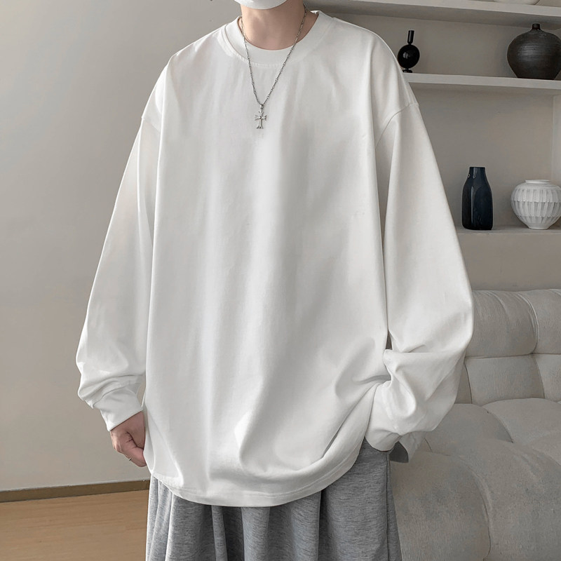 Autumn new Hong Kong style vibe trendy brand heavyweight 260g pure cotton round neck T-shirt XZ608-CT01-P25 control 38