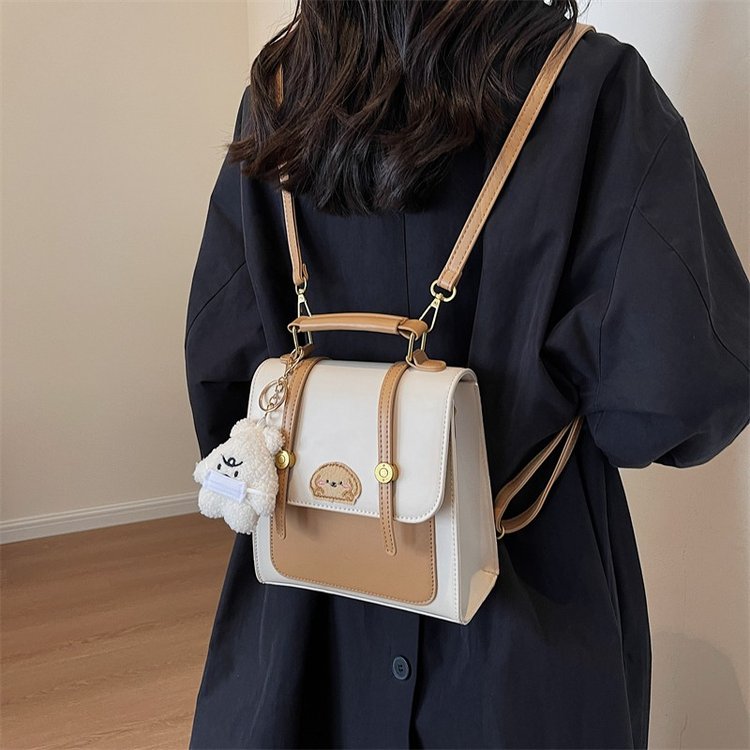 Korean Retro Backpack Women's 2024 New Commuting Travel Bag Versatile Cute Niche Student Class Backpack