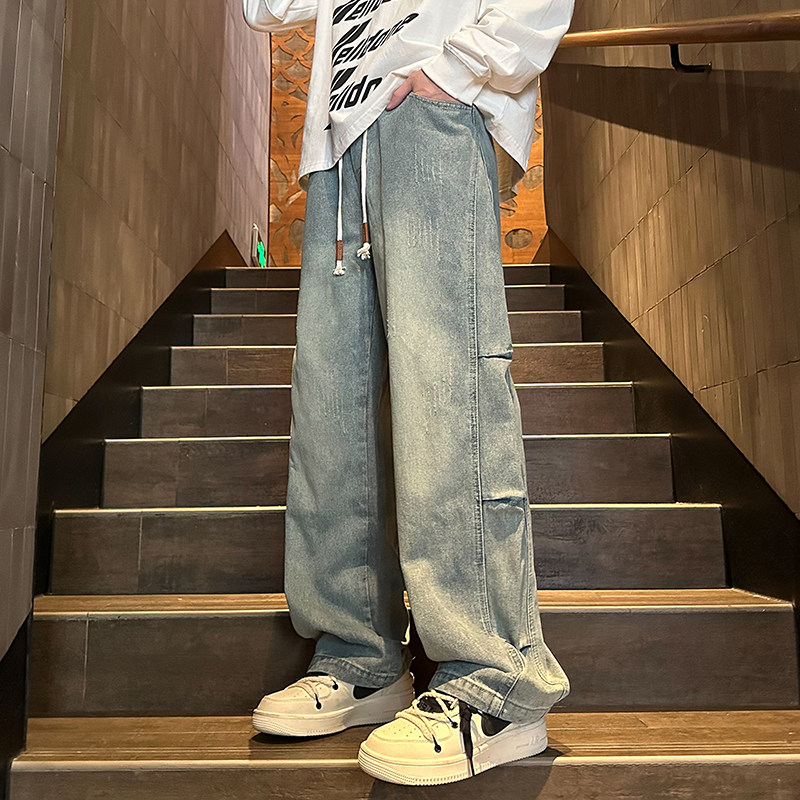 New autumn style outdoor large size American paratrooper jeans
