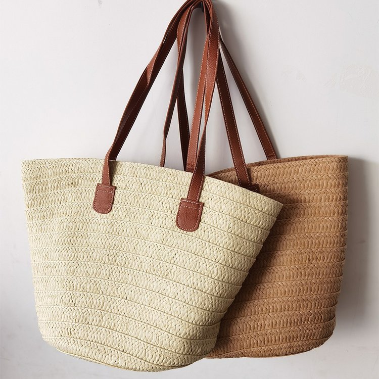 Women's shoulder crossbody straw bag woven bag beach bag new women's tote bag large capacity