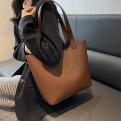Large-capacity bag for women in autumn and winter new style college student shoulder bag versatile commuting tote bag