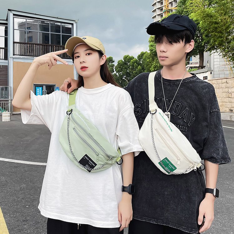 Ghost horse girl Japanese style Harajuku ins street chest bag for women Korean retro trend all-match waist bag student crossbody bag