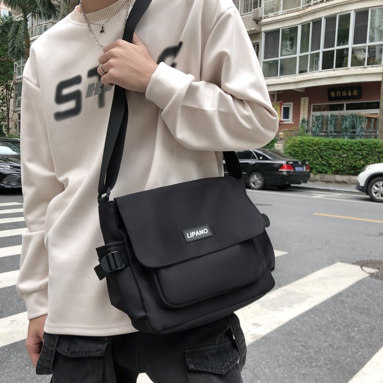 ins college student crossbody bag class casual backpack shoulder bag Japanese bag women's Harajuku retro messenger bag men
