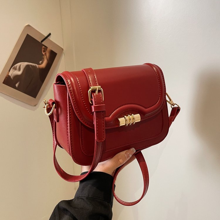 High-end texture retro small bag 2024 new women's bag autumn and winter popular popular crossbody bag brown small square bag