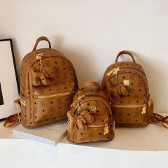 New trendy backpack for men and women, fashionable Korean style soft leather school bag for college students, cute and trendy large capacity backpack