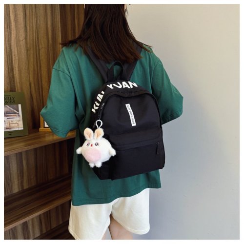 Small backpack for women, clear and sweet, Korean version for casual outing, compact, lightweight, trendy and versatile, small school bag back