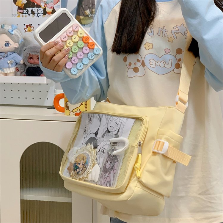 Two-dimensional large appetite pain bag Japanese girl large capacity shoulder tote bag 2024 new trend crossbody bag for women