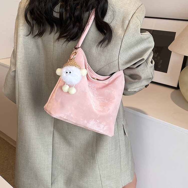 One-shoulder armpit bag, versatile, fashionable and simple tote bag, cute and sweet bag for women, spring bag for women