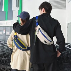 ins trendy brand versatile crossbody bag for men, super popular shoulder bag, small shoulder bag, women's large capacity sports waist bag, Japanese chest bag
