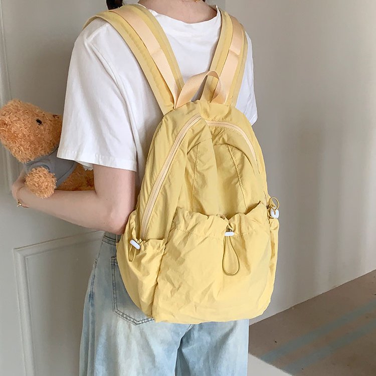 Nylon cloth backpack 2024 summer new lightweight street trend men and women Ruiying large capacity travel bag