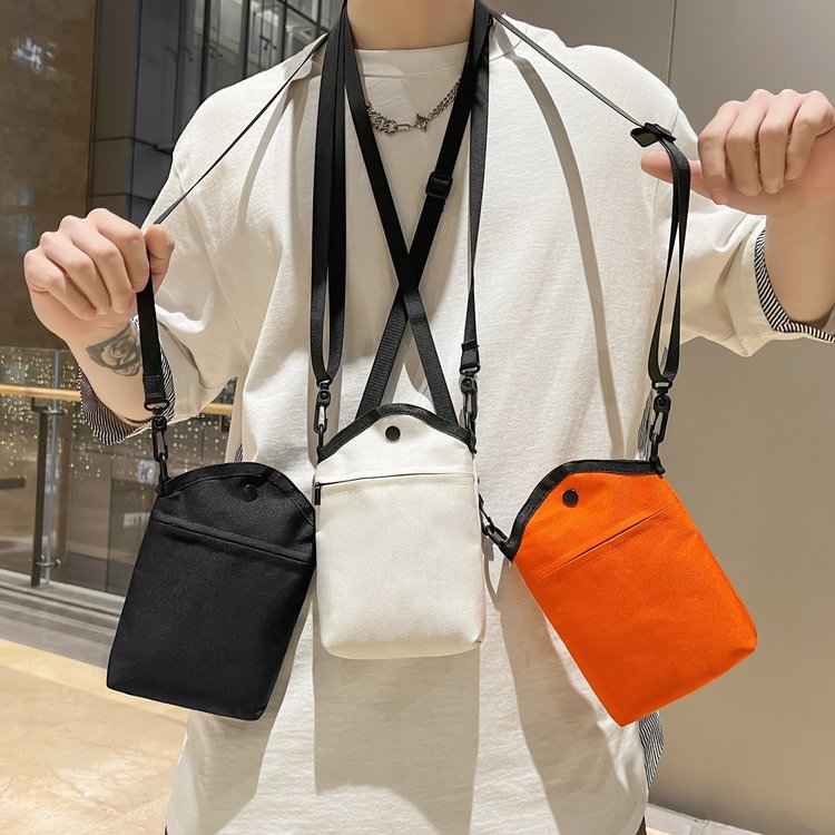 Cross-border wholesale nylon mobile phone bag trendy Korean version simple shoulder crossbody bag mini small bag mobile phone cloth bag