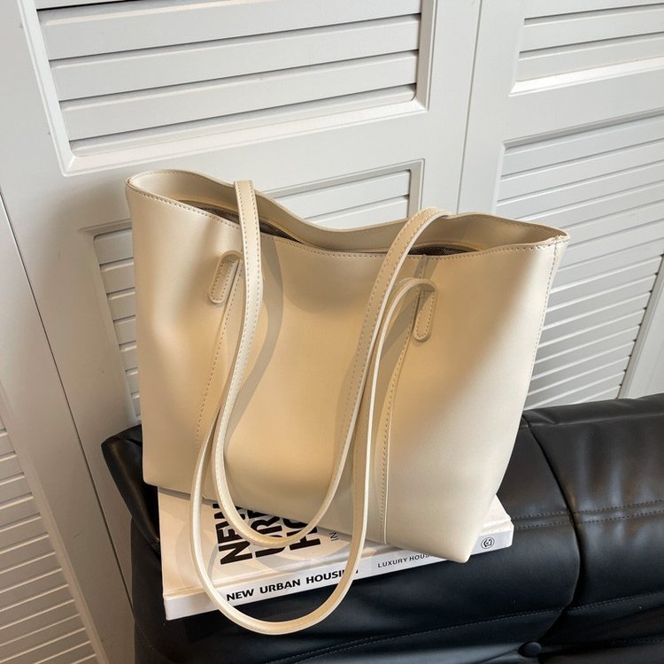 Bags for women large capacity 2024 new style high-end portable shoulder large bag college students commuting tote bag for class