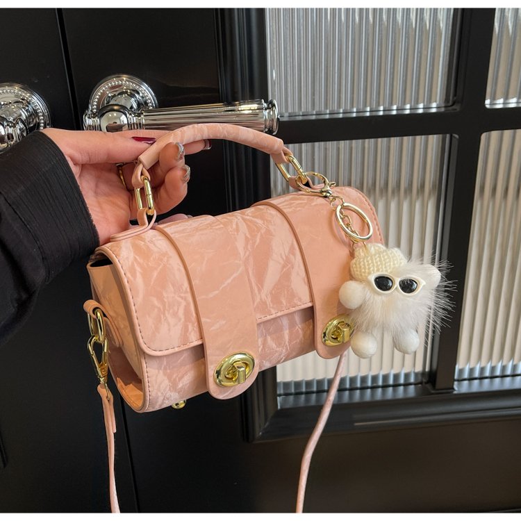 Women's bags 2024 new trendy high-end fashion versatile one-shoulder cross-body bag foreign trade portable small square bag retro