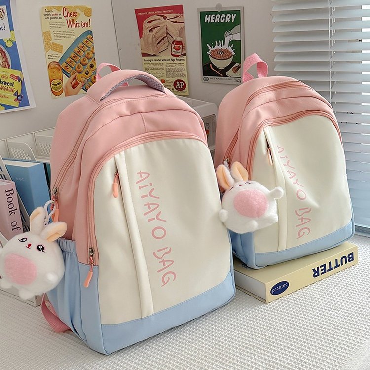 Children's spring outing study backpack female high-looking Japanese ins sweet girly heart travel shopping mini backpack