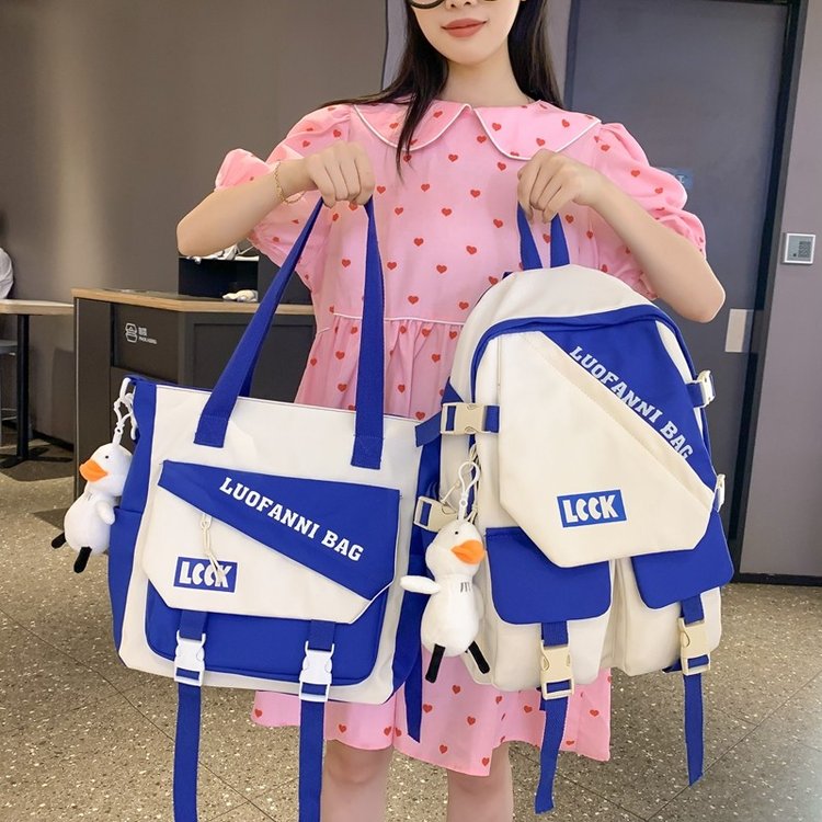 Schoolbags for middle school girls and girls, new backpacks for junior high school students, contrasting colors, primary school students, third to sixth grade backpacks