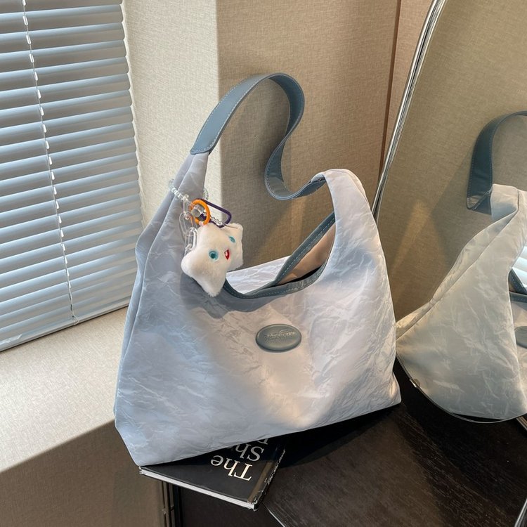 Women's 2024 New Bags This Year's Popular Large-Capacity Tote Bags Versatile Summer Shoulder Bags College Students' Class Bags